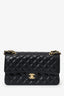 Pre-Loved Chanel™ 2021 Black Caviar Leather Medium Flap Bag