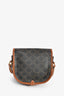 Celine 2020 Brown Triomphe Canvas/Leather Folco Crossbody