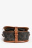Celine 2020 Brown Triomphe Canvas/Leather Folco Crossbody