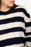 Diesel Cream/Navy Striped Knit Sweater Size XXL