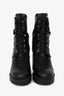 Christian Louboutin Black Leather 'Macademia 100' Heeled Boots Size 36.5