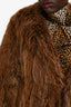 Vintage Beaver Fur Long Jacket Estimate Size M