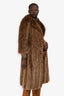 Vintage Beaver Fur Long Jacket Estimate Size M