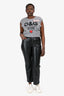 Nanushka Black Vegan Leather Pants Size L