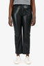 Nanushka Black Vegan Leather Pants Size L