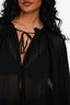 Dorothee Schumacher Black Sheer Blouse Size 3