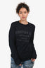 Christian Dior Navy Cotton Logo Top Size XS