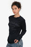 Christian Dior Navy Cotton Logo Top Size XS