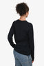 Christian Dior Navy Cotton Logo Top Size XS