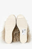 Weekend Max Mara Cream Mongolian Fur Ankle Boots Size 37
