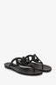 Hermès 2022 Black Rubber Egerie Slides Size 38
