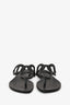 Hermès 2022 Black Rubber Egerie Slides Size 38