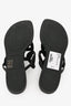 Hermès 2022 Black Rubber Egerie Slides Size 38