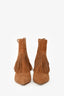 Bionda Castana Camel Suede Fringe Ankle Boots Size 36.5