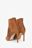 Bionda Castana Camel Suede Fringe Ankle Boots Size 36.5