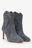 Ba&sh Grey Suede Western Ankle Boots Size 37