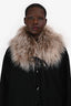 Luisa Cerano Cream Fur Collar