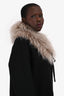 Luisa Cerano Cream Fur Collar