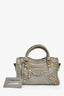 Balenciaga Grey Leather Mini Classic City Bag with Strap