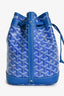 Goyard Blue Goyardine Petit Flot Bucket Bag