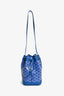 Goyard Blue Goyardine Petit Flot Bucket Bag