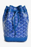 Goyard Blue Goyardine Petit Flot Bucket Bag