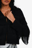 Maje Black Fringe Jacket Size 1