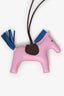 Hermés Pink/Blue Tricolour Milo Leather Rodeo GM Charm