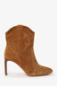 Ba&sh Brown Suede Western Ankle Boot Heels Size 39
