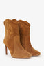 Ba&sh Brown Suede Western Ankle Boot Heels Size 39