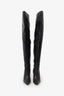 Cult Gaia Black Leather Thigh High Boot Size 38