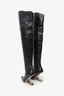 Cult Gaia Black Leather Thigh High Boot Size 38