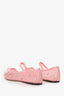 Raplo Randall Pink Mesh Crystal Embellished Balled Flats Size 7.5