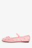 Raplo Randall Pink Mesh Crystal Embellished Balled Flats Size 7.5