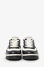 Prada Black/White Leather Logo Sneakers Size 37.5