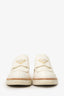 Prada Cream/Tan Brushed Leather Loafers Size 38