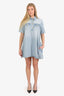 Ganni Denim Short Sleeve Mini Dress Size 34