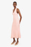 Sportmax Baby Pink Cashmere Halter Neck Top + Midi Skirt Size M