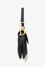 Christian Dior Black Leather Saddle Bag With Strap