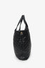 Saint Laurent Black Leather Quilted 'ICARE' Oversized Bag with Pouch