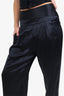 Michelle Mason Navy/Black Silk Pants Size 4