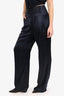 Michelle Mason Navy/Black Silk Pants Size 4