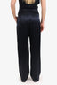 Michelle Mason Navy/Black Silk Pants Size 4