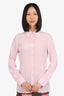 The Kooples Baby Pink Silk Button Down Blouse Size 1