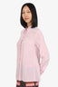 The Kooples Baby Pink Silk Button Down Blouse Size 1