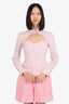 Fleur Du Mal Pink Sweetheart Neck Shirt Size 6