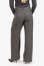St Agnes Grey Deconstructed Wide Leg Pants Size S