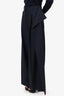 JW Anderson Navy Wool Pinstripe Wide Leg Pants Size 4