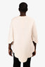 Valentino White 'Cady' Scalloped Edge Poncho Top Size 40