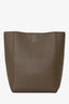 Celine Taupe Leather Small 'Seau Sangle' Bucket Bag